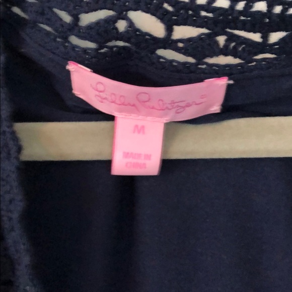 Lily Pulitzer Navy dress with Liner - Picture 12 of 12